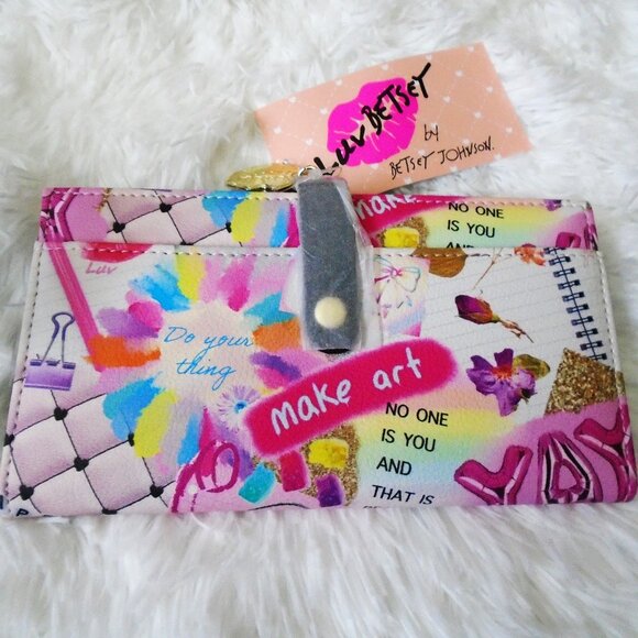 Betsey Johnson Handbags - Luv Betsey Photo Real Art Print Wallet Betsey Johnson